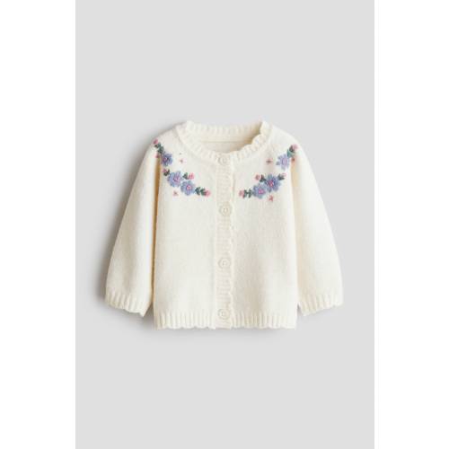 EMBROIDERY-DETAIL CARDIGAN