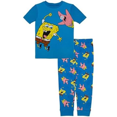 Nickelodeon boys 2-piece Snug-fit Pajama Set, Soft & Cute for Kids