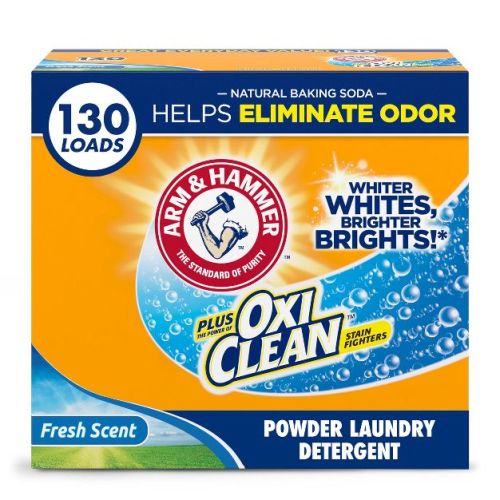 Arm & Hammer Fresh Scent Plus OxiClean HE Laundry Detergent Powder 130 Loads - 160oz