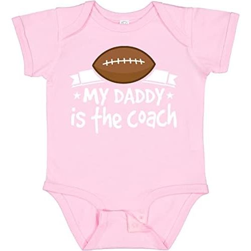inktastic Football My Daddy Is the Coach Baby Bodysuit