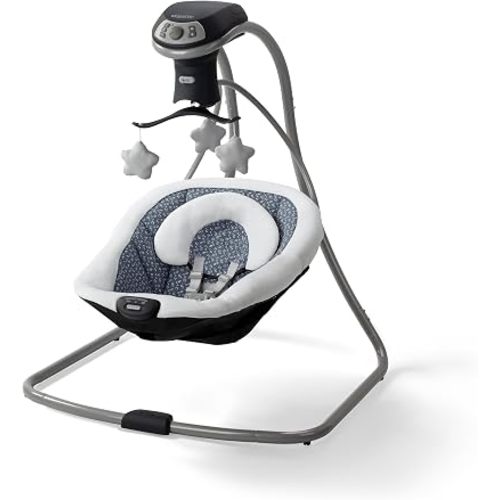 Graco Simple Sway LX Baby Swing with Multi-Direction Lounger, Hutton