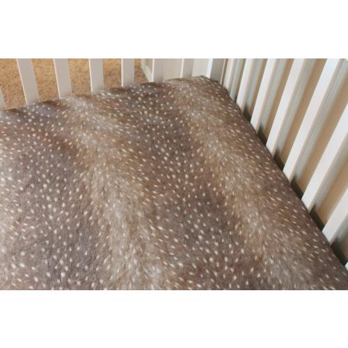 Fitted Crib Sheet or Changing Pad Cover - Deer Hide
