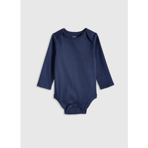 100% Organic Cotton Long Sleeve Bodysuit - Baby