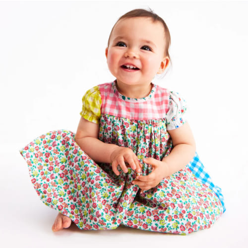 Gathered Woven Dress-Hotchpotch Multi | Boden USA