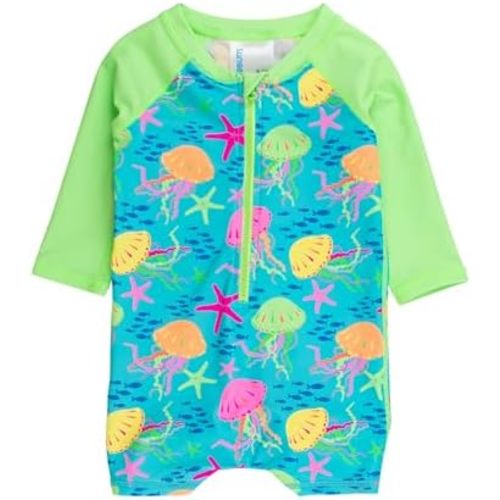 RUGGEDBUTTS Baby Boy Rash Guard Striped - One Piece Sunsuit UPF 50+