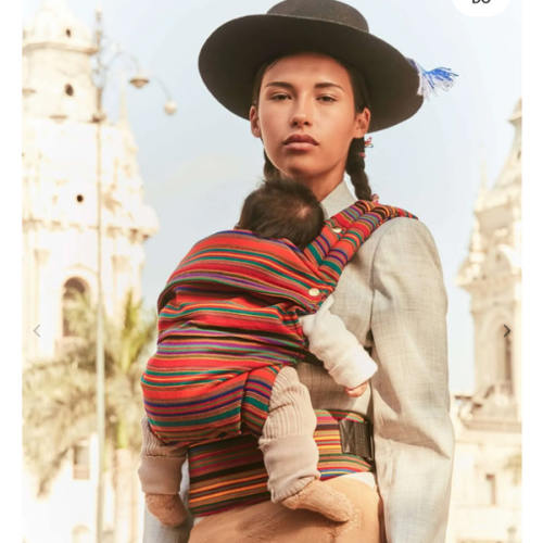 TEJIDO EN KALLWA – RAYAS – WALABI Peruvian textile baby carrier