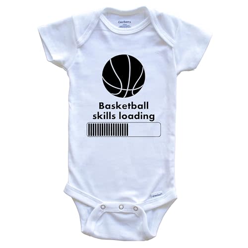 Basketball Skills Loading Funny One Piece Baby Bodysuit