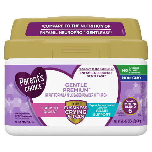 Parent's Choice Gentle Premium Infant Formula Milk-Based Powder with Iron HSA/FSA Eligible