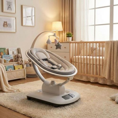 COZONY Electric Baby Swing for Infants & Toddlers, 5 Motions & Speeds w/ Rechargeable Battery