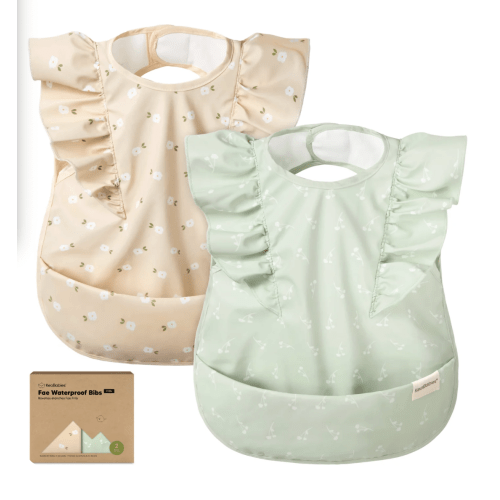 2-Pack Fae Waterproof Bibs - Bloom