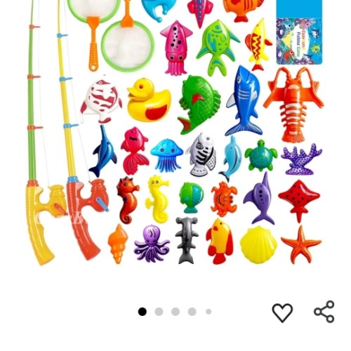 Amazon.com: CozyBomB™ Magnetic Fishing Toys Game Set for Kids | Water Table Bathtub Kiddie Pool Party & Pole Rod Net, Plastic Floating Fish Toddler Color Ocean Sea Animals Birthday Age 3 4 5 6 Year : Toys & Games