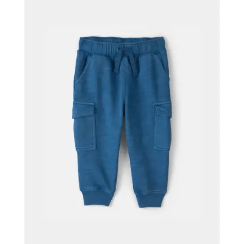 Baby Boy French Terry  Cargo Knit Joggers - Blue - OshKosh B'gosh | Carter's