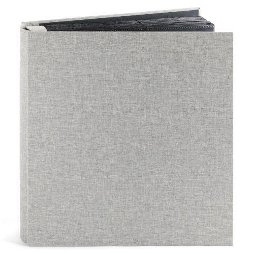 Large Photo Album for 1000 Photos, 4x6 Photo Albums with Pockets, Grey Linen Cover, 14 x 13 x 3 In