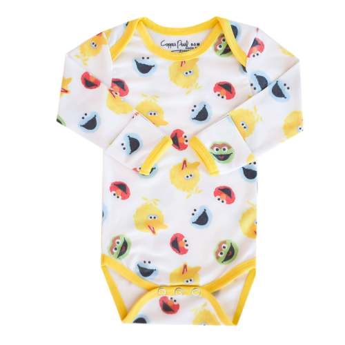 Long Sleeve Bodysuit - Sesame Scribbles