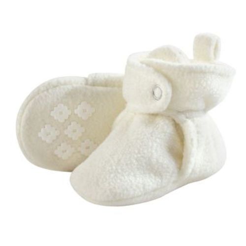 Little Treasure Baby and Toddler Cozy Fleece Booties, Cream, 0-6 Months