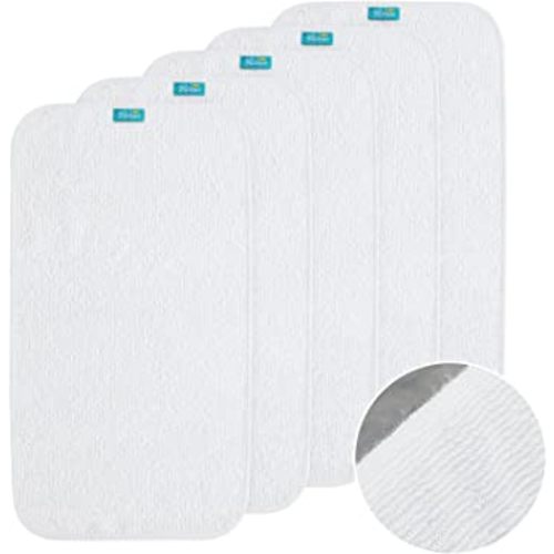 Changing Pad Liner 5 Count, Waterproof Larger Changing Pad Cover 28" X 15", Cotton Terry, Absorbent & Skin-Friendly Changing Pad Liners (Solid Improved Thickness)