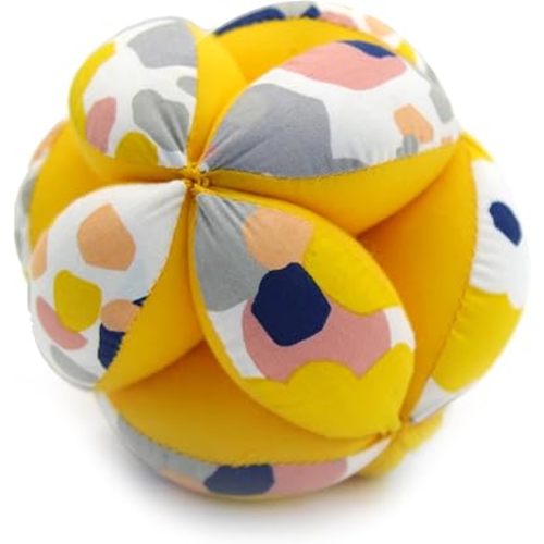 Kiddison Cotton Kicking Ball Montessori Sensorial Material (Yellow), Eye-Hand Coordination & Early Motor Skills