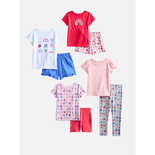 Wonder Nation Toddler Girls Mix and Match Outfit Set, 6-Piece, Sizes 18M-5T