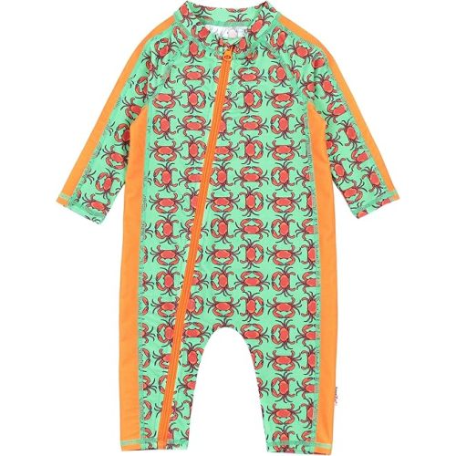 SwimZip Boys' Long-Sleeve UPF 50+ Swimsuit for Baby, Toddler, & Little Boys