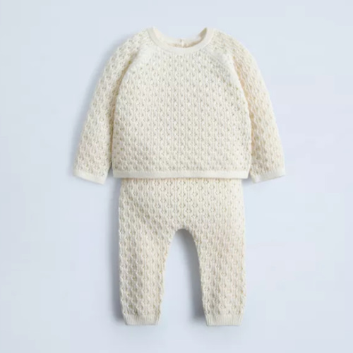 SILK COTTON KNIT SET - Ecru | ZARA United States