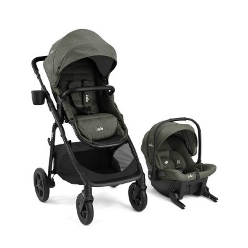 Joie Ginger and Mint Latch Travel System - Evergreen