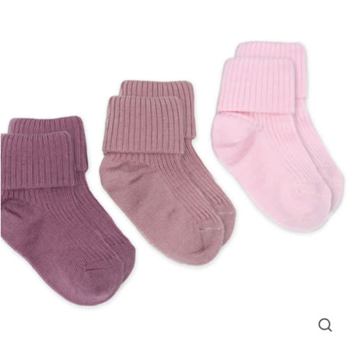 Wool Socks, Baby and Toddler, Pink & Rose