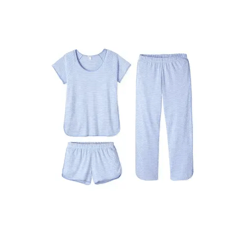 LAKE | Pima Cotton Pajamas | Hydrangea Pajama Bundle