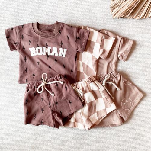 Matching Custom Puff Name Lightning Sweatshirt Bodysuit, Personalized Bubble Romper, Baby Shower Gift, Baby Birthday, Baby Christmas Gift