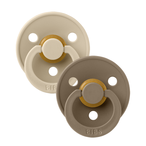 BIBS Colour 2 Pack - Vanilla & Dark Oak Baby Pacifiers – Bibsworld store US