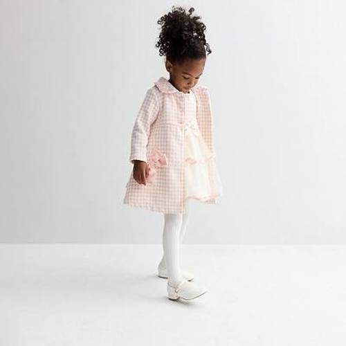 Baby & Toddler Blueberi Boulevard 2-pc. Boucle Coat & Dress Set with Satin Bows