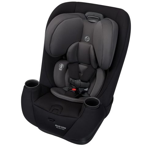 Maxi-Cosi Pria All-in-One Convertible Car Seat, Infant to Toddler Car Seat, Easy-Install Harness, Machine-Washable Cover, 5-100 lbs, Sea Shadow