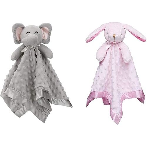 Pro Goleem Elephant Lovery and Bunny Security Blanket 16''