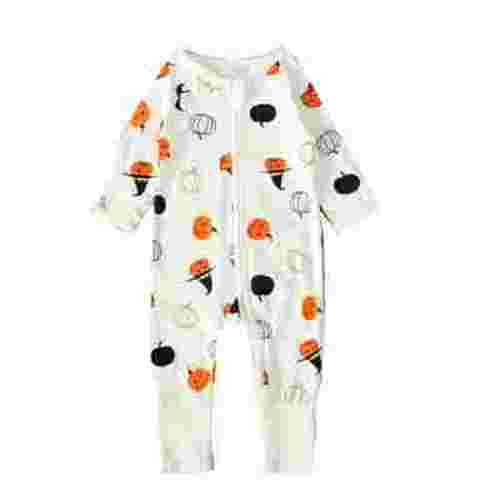 Fesfesfes Newborn Onesies Infant Baby Girls Boys Fashion Halloween Print Jumpsuit Outfits