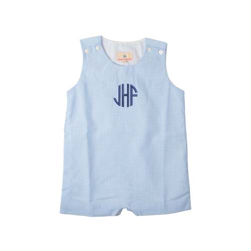 Baby Blue Windowpane Shortall