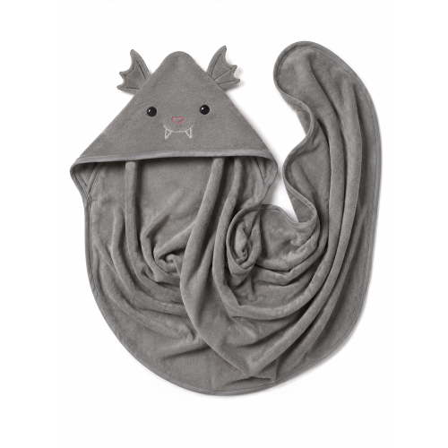 Modern Moments by Gerber Baby Neutral Halloween Hooded Towel, Bat