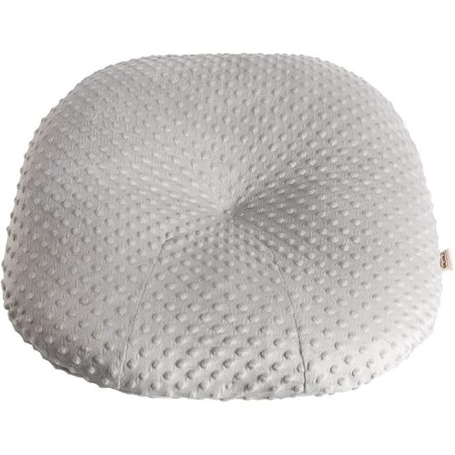 OWLOWLA Newborn Lounger Cover,Minky Removable Slipcover Fits Newborn Lounger for Baby Boy Girl(Silver Gray)