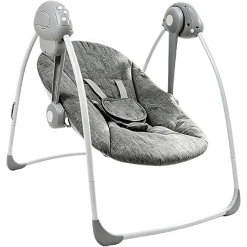 Foldable Portable Electric Baby Swing, Portable Compact Automatic Baby Swing with Music, Unisex, Newborn
