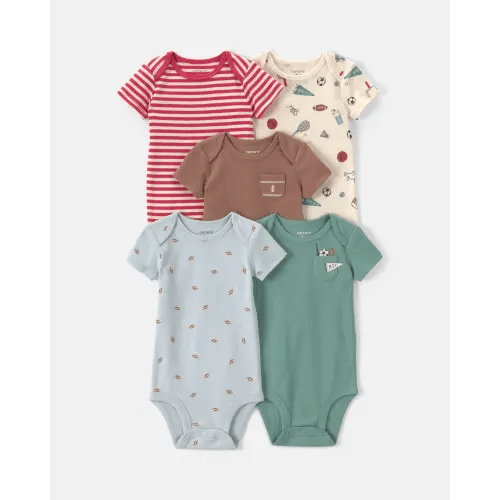 3M - Baby Boy 5-Pack Football Multipack Bodysuits | Carter's