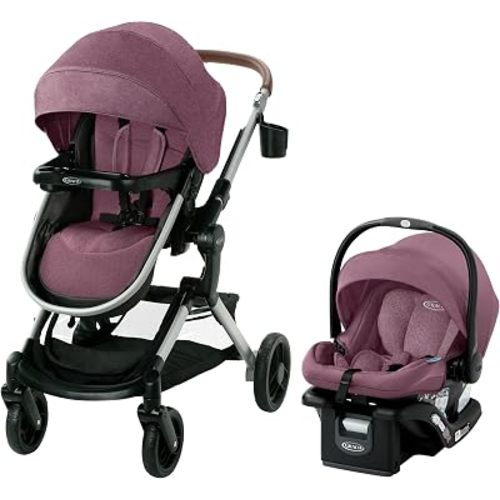 Graco Modes Nest Travel System, Car Seat and Stroller Combo, Includes: SnugRide DLX Infant Car Seat, and Reversible Baby Stroller, Norah