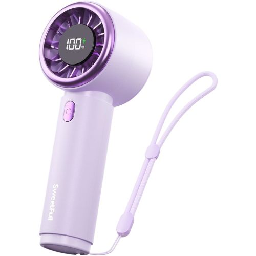 SWEETFULL Portable Handheld Fan, Mini Rechargeable Personal Hand Fan