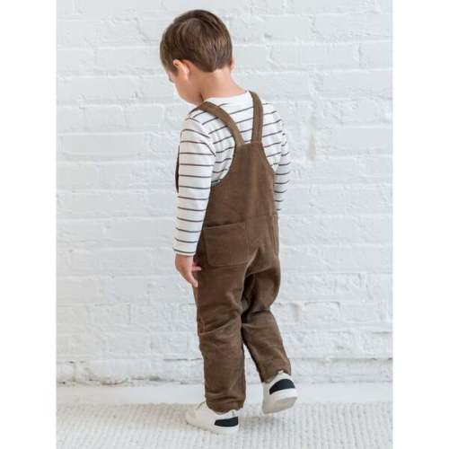 Remi Corduroy Overalls Ash - Colored Organics | Maisonette