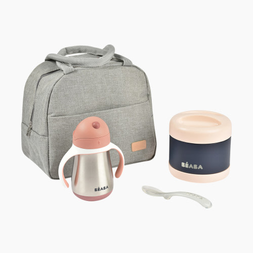 Beaba On-The-Go Meal Set - Rose