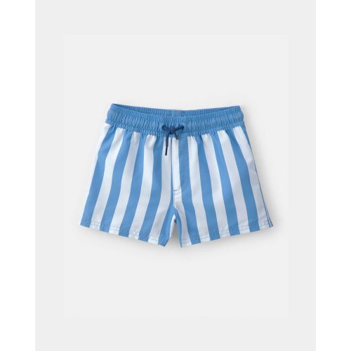 Toddler Boy Striped Swim Trunks - Blue | Carter's