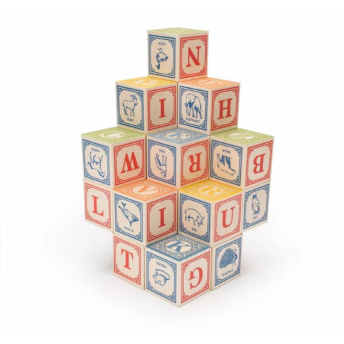 Classic Wooden Alphabet Blocks