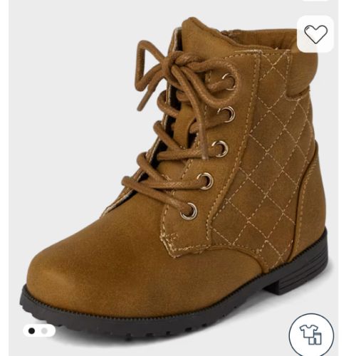 Toddler Girls Quilted Booties - Tan | The Children's Place
