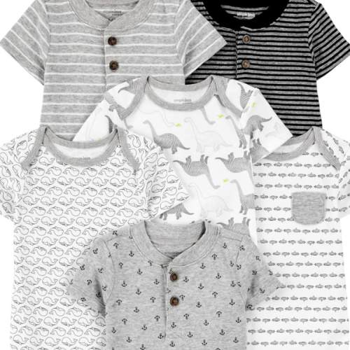 Simple Joys by Carter's Baby Boys 6-Pack Short-Sleeve Bodysuit