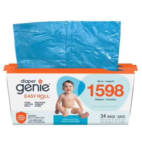 Diaper Genie Easy Roll Refill, 34-bags | Costco