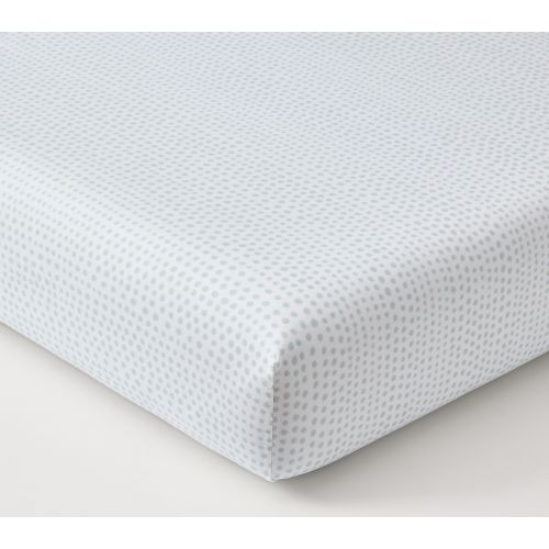 Falling Dot Organic Cotton Crib Fitted Sheet