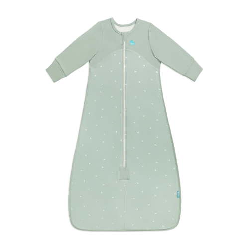 Love to Dream Long Sleeve Sleep Bag Wearable Blanket Organic Cotton Fleece 1.5 TOG, 6-18M Olive Twigs