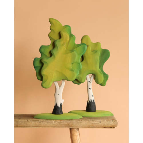 Bumbu Handmade Wooden Birch Tree Set